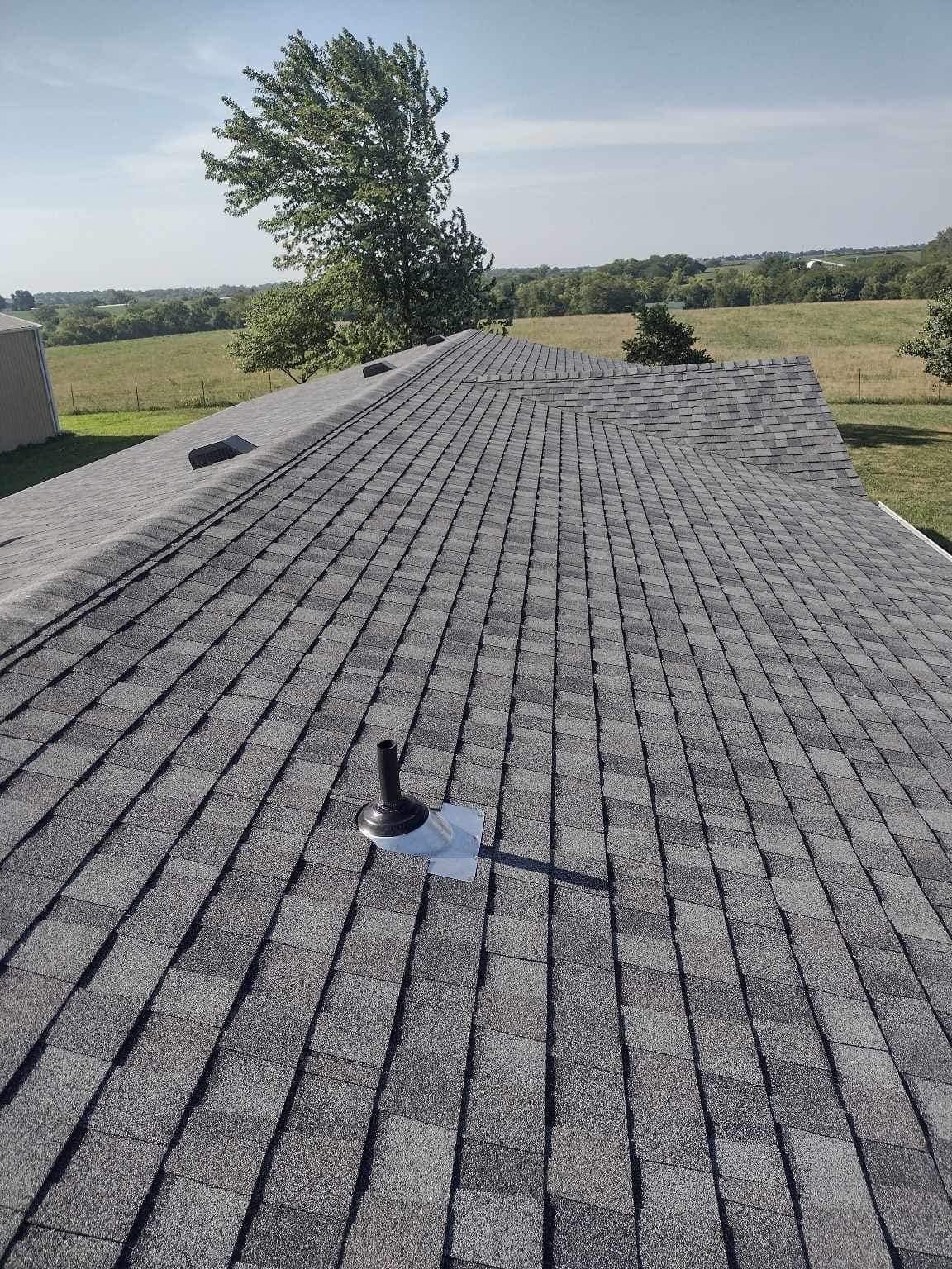 View from roof during inspection by RJ Roofing